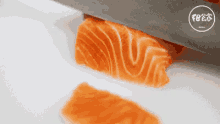 三文鱼 鲑鱼 切 刀 GIF - Salmon Cut Knife GIFs