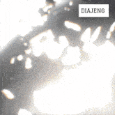 a blurred image with the word diajeng on the bottom
