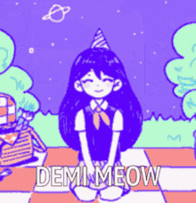 Omori Meow Mari Demi Mrow GIF