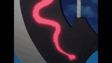 a person is holding a stick with a red light coming out of it