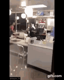 Waffle House Throw Chair Parry GIF - Waffle House Throw Chair Parry GIFs