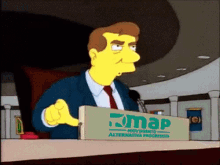 Simpsons Map Fuerza Comun GIF - Simpsons Map Fuerza Comun Evil GIFs