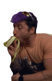 eating healthy banana hungry choke