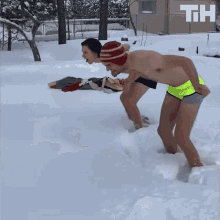 jump sliding snow swimming jukin video