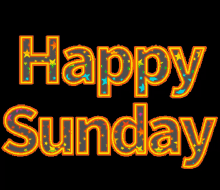 a sign that says happy sunday with a star above it