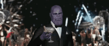 Thanos Marvel GIF - Thanos Marvel Cheers GIFs