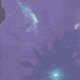 a purple background with a blue light coming out of the center