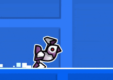 a cartoon drawing of a fish is floating in the air
