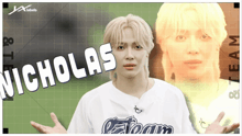 a picture of a man with the name nicholas written on it