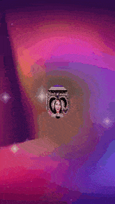 a picture of a woman with a heart on her head is surrounded by a rainbow