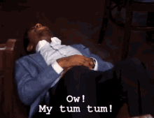 Ouch GIF - Aziz Ansari My Tum Tum Parks And Rec GIFs
