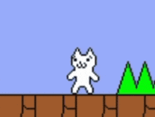 Syobon Action Cat Mario GIF