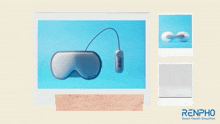 a picture of an eye mask with the words renpho smart health simplified