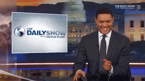 Giggle GIF - Tds Reaction The Daily Show Daily Show GIFs