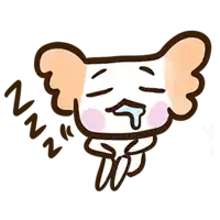 a cartoon drawing of a dog with its mouth open
