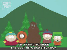 Im Trying To Make The Best Of A Bad Situation Eric Cartman GIF - Im Trying To Make The Best Of A Bad Situation Eric Cartman Kyle Broflovski GIFs