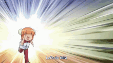 a cartoon girl running with the words let 's do this on the bottom