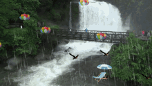 Waterfall Balloons GIF - Waterfall Balloons Raining GIFs