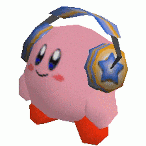 Kirby Music Sticker - Kirby Music Video Games - Discover & Share GIFs