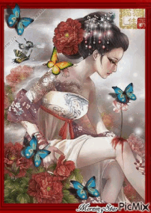 Oriental Girl GIF - Oriental Girl Butterfly GIFs
