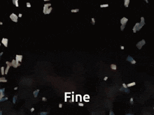 a picture of a spinning earth with the word fine below it