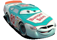 Ponchy Wipeout Cars Movie Sticker - Ponchy Wipeout Cars Movie Bumper Save Stickers