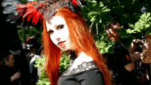 wgt wave gotik treffen gothic girl goth girl redhead