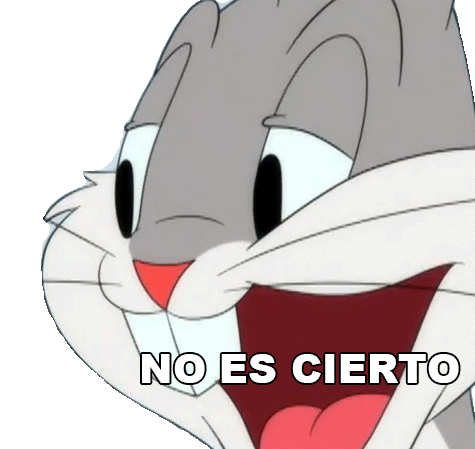 No Es Cierto Bugs Bunny Sticker - No Es Cierto Bugs Bunny Looney Tunes Stickers