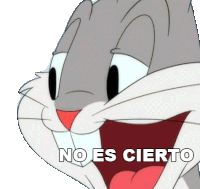 No Es Cierto Bugs Bunny Sticker - No Es Cierto Bugs Bunny Looney Tunes Stickers