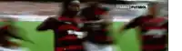 a blurry picture of a soccer game with the words france futebol on the bottom right