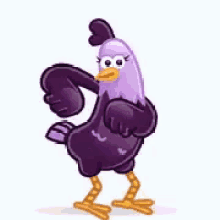 Dancing Hen Purple GIF - Dancing Hen Purple GIFs