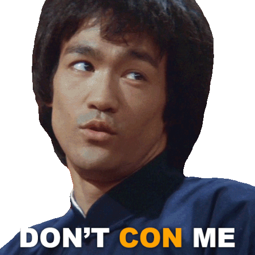 Don'T Con Me Lee Sticker - Don'T Con Me Lee Bruce Lee Stickers