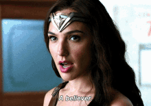 Justice League Wonder Woman GIF - Justice League Wonder Woman A Believer GIFs