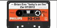 Brian_eno Babys_on_fire GIF - Brian_eno Babys_on_fire Audio_cassette GIFs