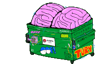 Basura Brain Brain Sticker - Basura Brain Brain Smart Stickers