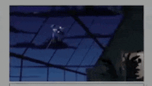 a computer monitor is displaying a blurry picture of a room
