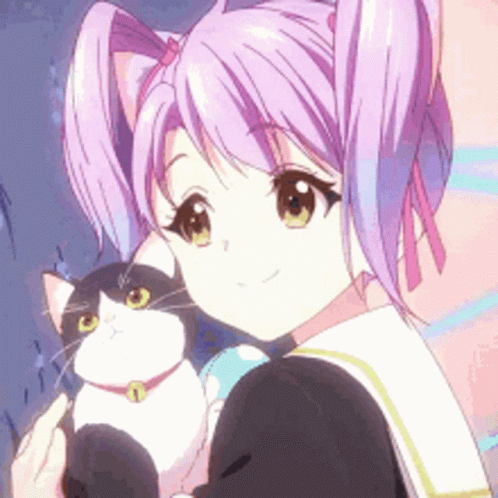 Cat Anime GIF - Cat Anime Anime Girl - Discover & Share GIFs