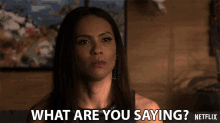 What Are You Saying Mazikeen GIF - What Are You Saying Mazikeen Lesley Ann Brandt GIFs