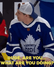 Mitch Marner Dude Are You What Are You Doing GIF - Mitch Marner Dude Are You What Are You Doing What Are You Doing GIFs