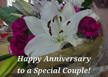 Happy Anniversary Wishes Beautiful Flowers GIF - Happy Anniversary Wishes Happy Anniversary Beautiful Flowers GIFs