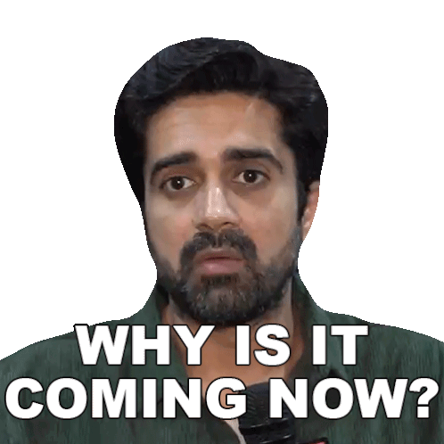 Why Is It Coming Now Avinash Sachdev Sticker - Why Is It Coming Now Avinash Sachdev Pinkvilla Stickers
