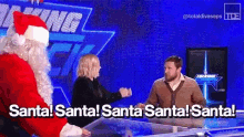Santa Claus Daniel Bryan GIF - Santa Claus Daniel Bryan Renee Young GIFs