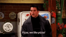 Pizza We Like Pizza Friends GIF - Pizza We Like Pizza Friends Joey GIFs