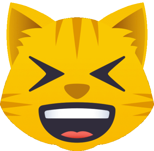Laughing Cat Sticker - Laughing Cat Joypixels Stickers