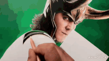a person is drawing loki with a pencil