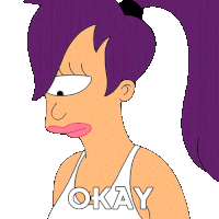 Okay Leela Sticker - Okay Leela Katey Sagal Stickers