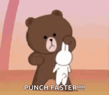 Bear Bunny GIF - Bear Bunny Beat Up GIFs