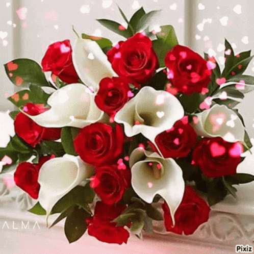 Flores Rosas Rojas GIF - Flores Rosas Rojas For You - Discover & Share GIFs