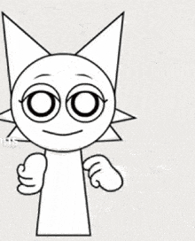 a black and white drawing of a cat with a sun on its head .