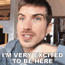 Im Very Excited To Be Here Joey Graceffa GIF